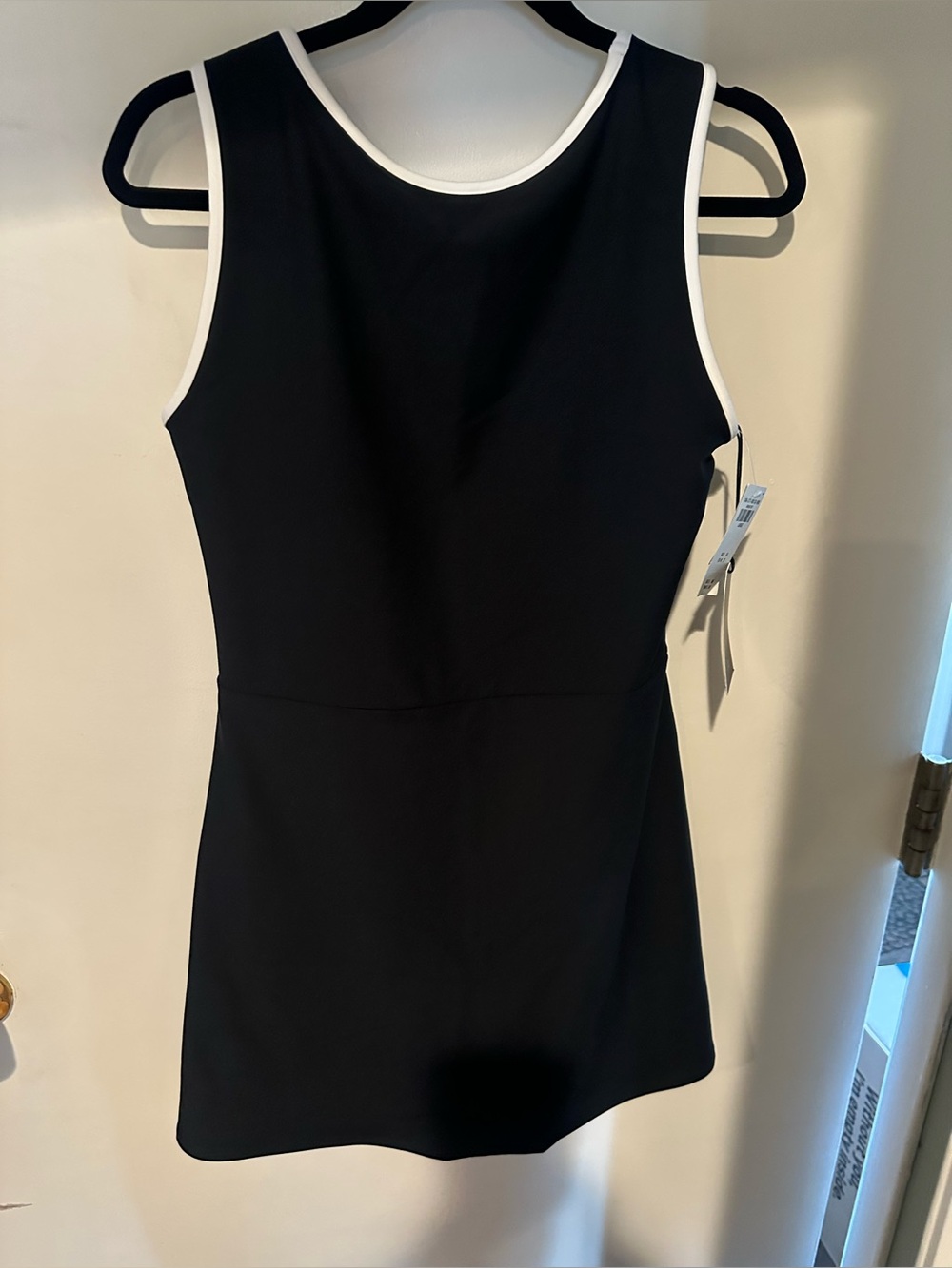 Large Abercrombie YPB Active Dress Skort Black White Trim NWT Tennis Golf